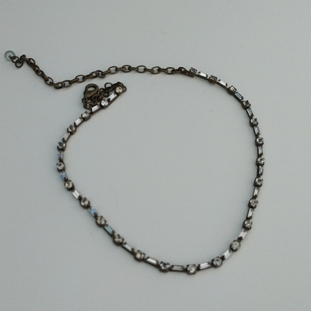Anthropologie crystal choker necklace